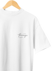 THEWHITELABEL CS02 Timeless Logo 300Gsm Oversize Unisex T-shirt in Black and White Color - TheWhiteLabel