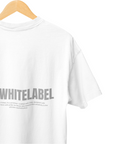 THEWHITELABEL CS02 Timeless Logo 300Gsm Oversize Unisex T-shirt in Black and White Color - TheWhiteLabel