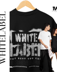 THEWHITELABEL CS03 RUGGED TBYC Logo 300Gsm Oversize Unisex T-shirt in Black and White Color