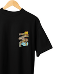 THEWHITELABEL SG21 Fortune Cat Island 300Gsm Oversize Unisex T-shirt in Black and White Color - TheWhiteLabel