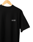 THEWHITELABEL CS05 Hustle in silence 300Gsm Oversize Unisex T-shirt in Black and White Color - TheWhiteLabel