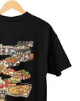 THEWHITELABEL SG22 Panda Express 300Gsm Oversize Unisex T-shirt in Black and White Color