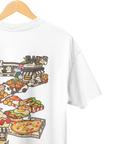 THEWHITELABEL SG22 Panda Express 300Gsm Oversize Unisex T-shirt in Black and White Color
