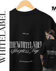 THEWHITELABEL CS06 Sleepless Night 300Gsm Oversize Unisex T-shirt in Black and White Color