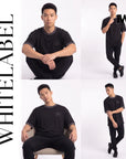 THEWHITELABEL CS18 VANTA RIBBED 300GSM Oversize Unisex T-shirt in 4 colours THEWHITELABEL