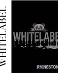 THEWHITELABEL CS21 DRIPPING RHINESTONE 300GSM Oversized Unisex T-Shirt in Black Color THEWHITELABEL
