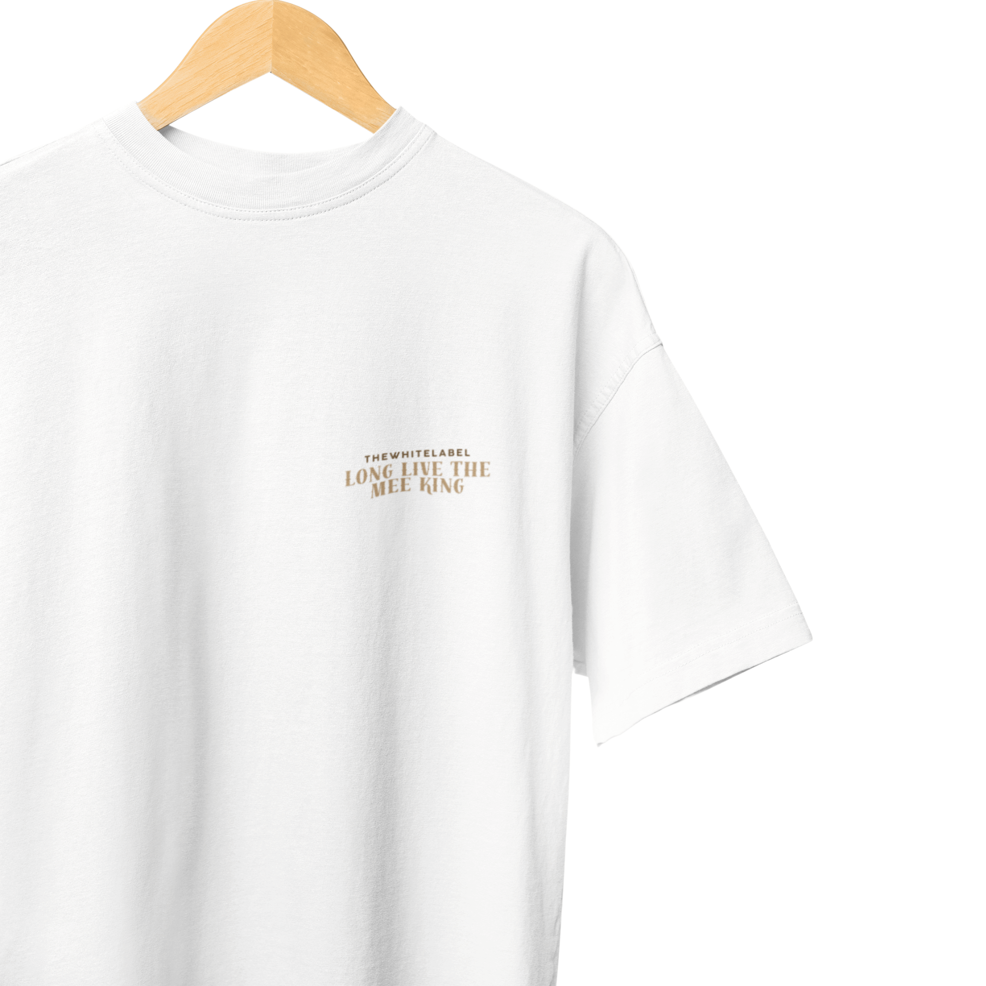 THEWHITELABEL CS07 Hokkien Mee 300Gsm Oversize Unisex T-shirt in Black and White Color - TheWhiteLabel