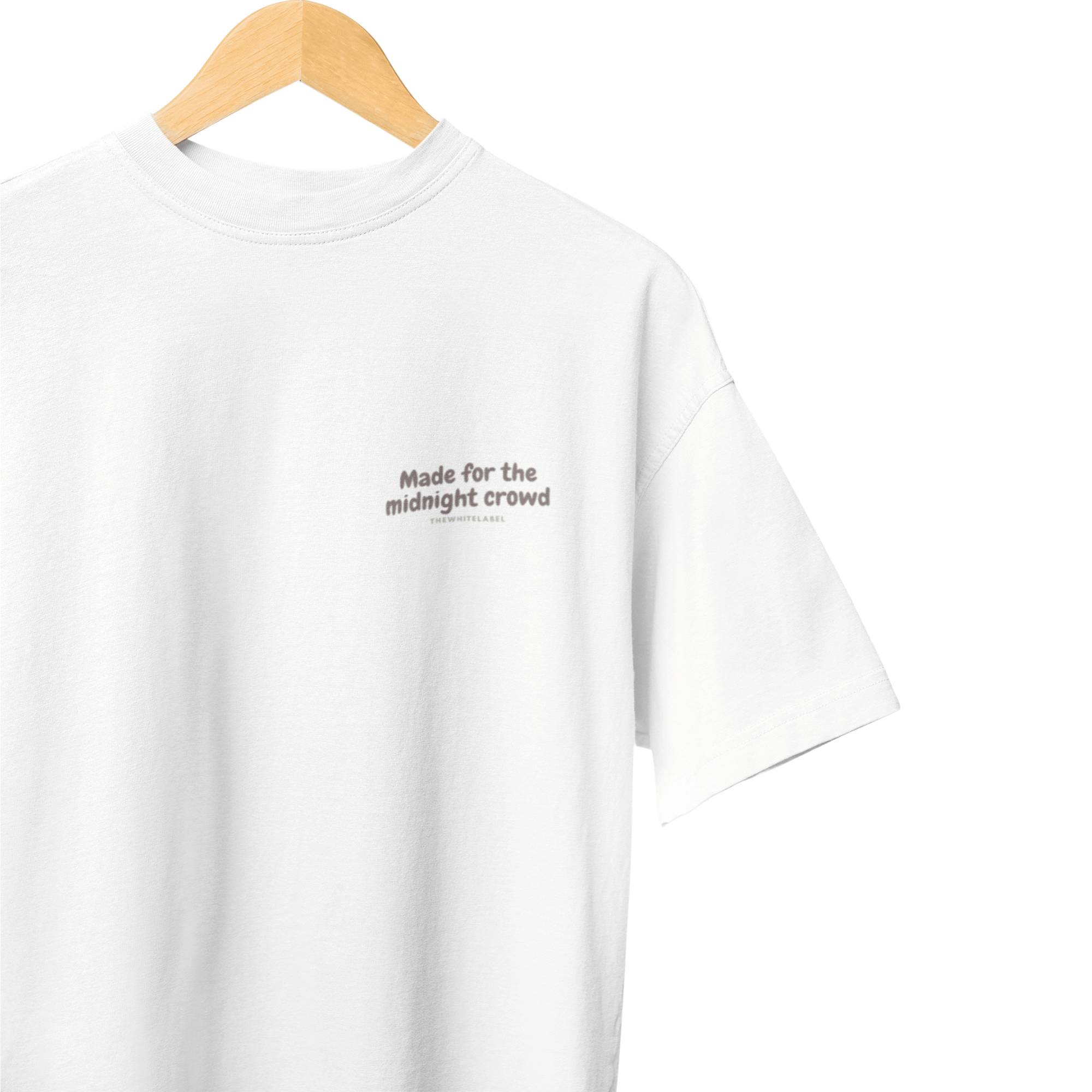 THEWHITELABEL CS08 PANDA LOK LOK 300Gsm Oversize Unisex T-shirt in Black and White Color - TheWhiteLabel