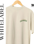 THEWHITELABEL CS11 SAMBAL STINGRAY AND KANGKONG 300Gsm Oversize Unisex T-shirt in Black and Beige Color - TheWhiteLabel