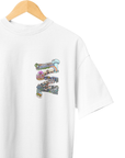 THEWHITELABEL SG07 Changi Airport Logo 300Gsm Oversize Unisex T-shirt in Black and White Color - TheWhiteLabel