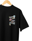 THEWHITELABEL SG07 Changi Airport Logo 300Gsm Oversize Unisex T-shirt in Black and White Color - TheWhiteLabel