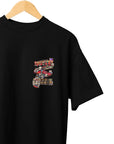 THEWHITELABEL SG23 Game Center 300Gsm Oversize Unisex T-shirt in Black and White Color - TheWhiteLabel