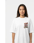 THEWHITELABEL SG23 Game Center 300Gsm Oversize Unisex T-shirt in Black and White Color - TheWhiteLabel