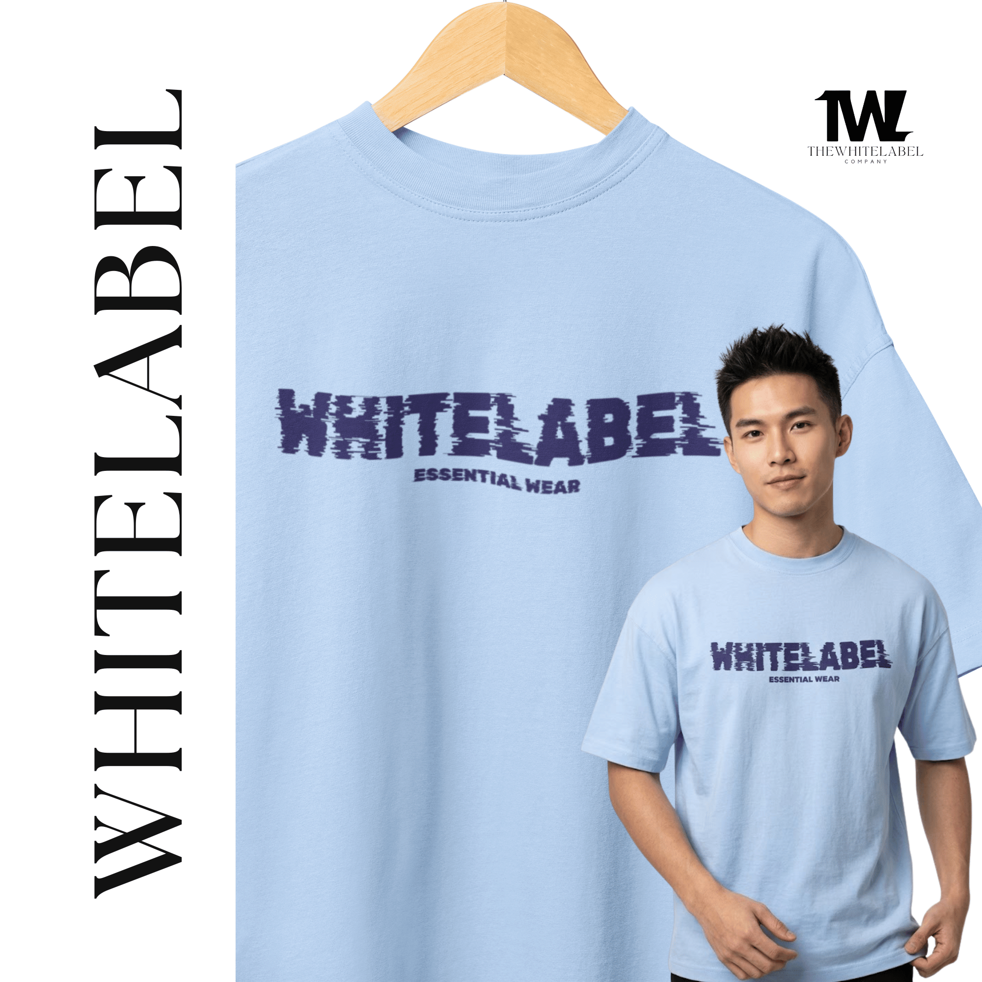 THEWHITELABEL EW001 ESSENTIAL DAILY WEAR 280GSM Oversize Unisex T-shirt - TheWhiteLabel