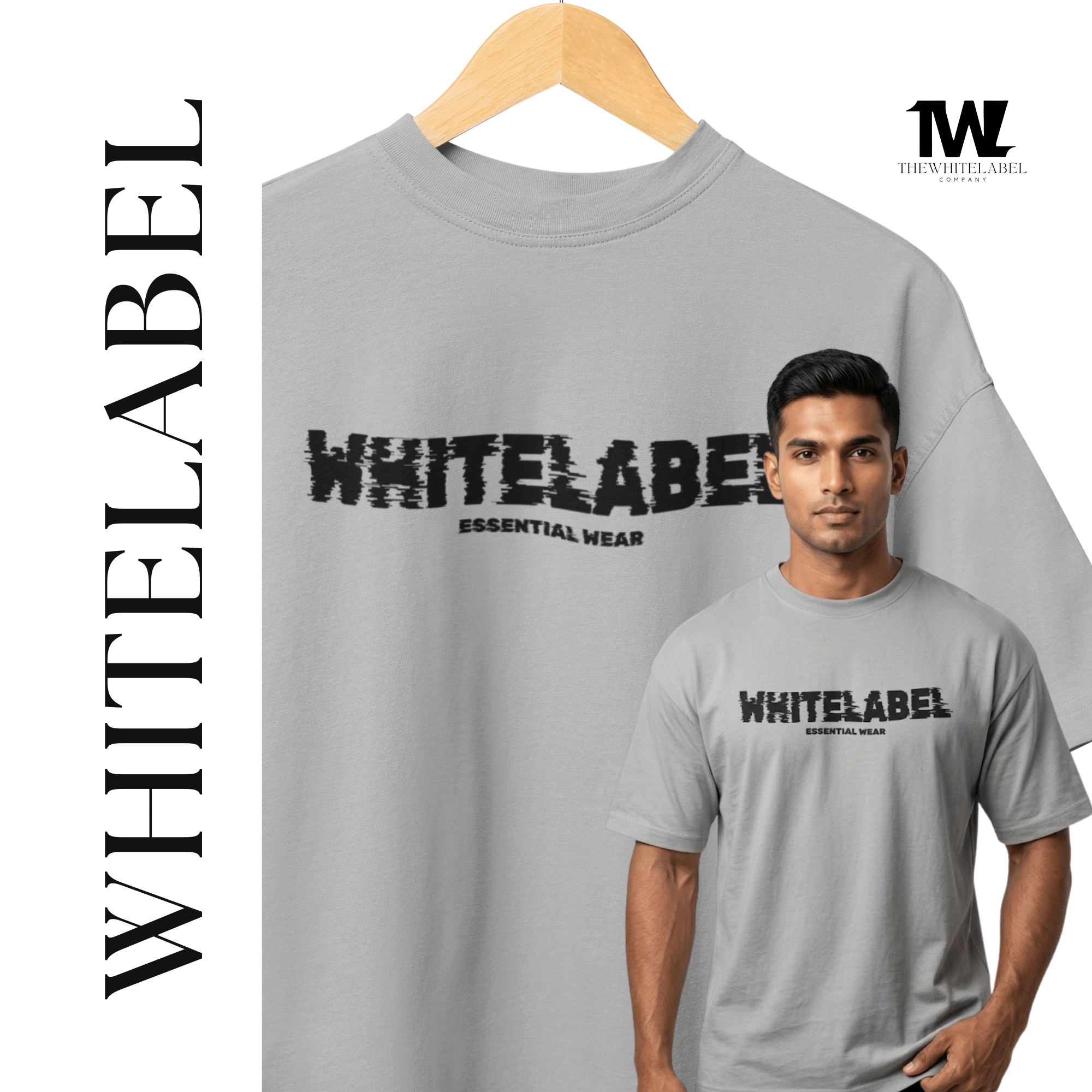 THEWHITELABEL EW002 ESSENTIAL DAILY WEAR 280GSM Oversize Unisex T-shirt - TheWhiteLabel
