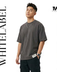 BW01 - TheWhiteLabel 300GSM Premium Plain Oversized Classic-Thick T-shirt 100% Cotton Premium Quality - TheWhiteLabel
