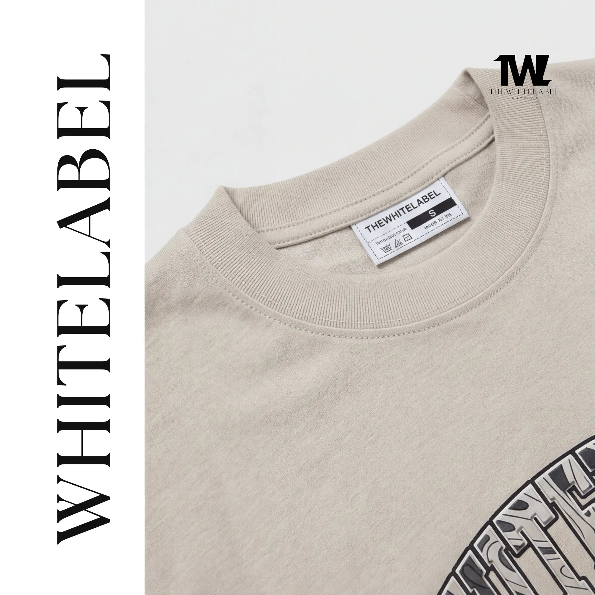 THEWHITELABEL CS13 Liquid Camouflage 300GSM Unisex T-Shirt Camo and Beige - TheWhiteLabel