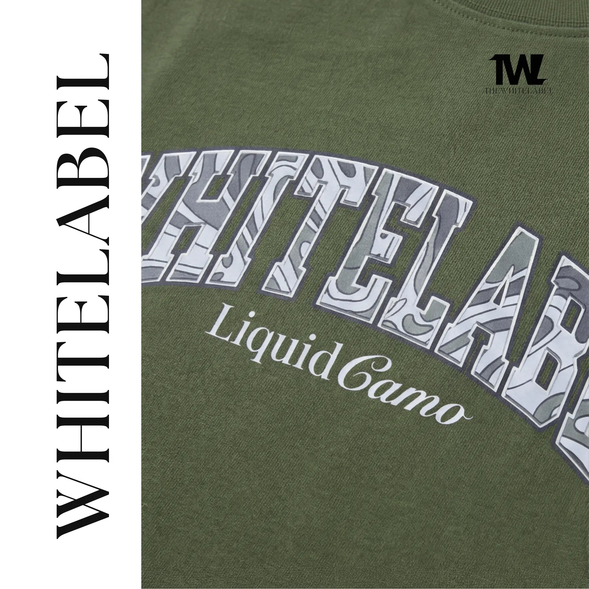 THEWHITELABEL CS13 Liquid Camouflage 300GSM Unisex T-Shirt Camo and Beige - TheWhiteLabel