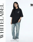 THEWHITELABEL CS14 Signature Diamonds 300GSM Unisex T-Shirt in Black Velvet - TheWhiteLabel