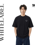 THEWHITELABEL CS15 Classical MASKED 300GSM Unisex T-Shirt in Black Colour - TheWhiteLabel