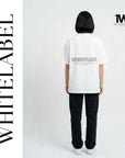 THEWHITELABEL CS02 Timeless Logo 300Gsm Oversize Unisex T-shirt in Black and White Color - TheWhiteLabel
