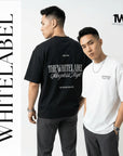 THEWHITELABEL CS06 Sleepless Night 300Gsm Oversize Unisex T-shirt in Black and White Color THEWHITELABEL