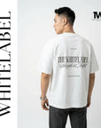 THEWHITELABEL CS06 Sleepless Night 300Gsm Oversize Unisex T-shirt in Black and White Color THEWHITELABEL