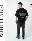 THEWHITELABEL CS06 Sleepless Night 300Gsm Oversize Unisex T-shirt in Black and White Color THEWHITELABEL