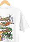 THEWHITELABEL SG06 TWL Zoo Logo 300Gsm Oversize Unisex T-shirt in Black and White Color - TheWhiteLabel
