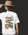 THEWHITELABEL SG06 TWL Zoo Logo 300Gsm Oversize Unisex T-shirt in Black and White Color - TheWhiteLabel