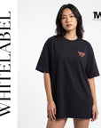 THEWHITELABEL FS03 CHICKEN CHOP WITH BLACK PEPPER SAUCE 300GSM Oversize Unisex T-Shirt in Black Color THEWHITELABEL