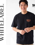 THEWHITELABEL FS02 CHOCOLATE WAFFLES 300GSM Oversize Unisex T-Shirt in Black Color THEWHITELABEL