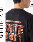 THEWHITELABEL FS02 CHOCOLATE WAFFLES 300GSM Oversize Unisex T-Shirt in Black Color THEWHITELABEL