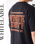 THEWHITELABEL FS02 CHOCOLATE WAFFLES 300GSM Oversize Unisex T-Shirt in Black Color THEWHITELABEL