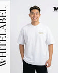 THEWHITELABEL CS07 Hokkien Mee 300Gsm Oversize Unisex T-shirt in Black and White Color THEWHITELABEL
