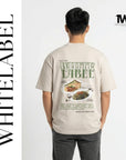 THEWHITELABEL CS11 SAMBAL STINGRAY AND KANGKONG 300Gsm Oversize Unisex T-shirt in Black and Beige Color THEWHITELABEL