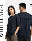 THEWHITELABEL CS16 Blackout Edition 300GSM Oversize Unisex T-shirt in Black