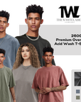 AW01 - 260GSM Premium Thicker Acid Wash Oversize 100% Cotton tshirt Singapore Brand - TheWhitelabel - TheWhiteLabel