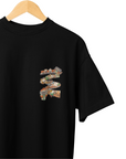 THEWHITELABEL SG01 Sushi Logo 300Gsm Oversize Unisex T-shirt in Black and White Color - TheWhiteLabel