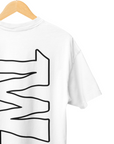 THEWHITELABEL SG00 Signature Logo 300Gsm Oversize Unisex T-shirt in Black and White Color - TheWhiteLabel