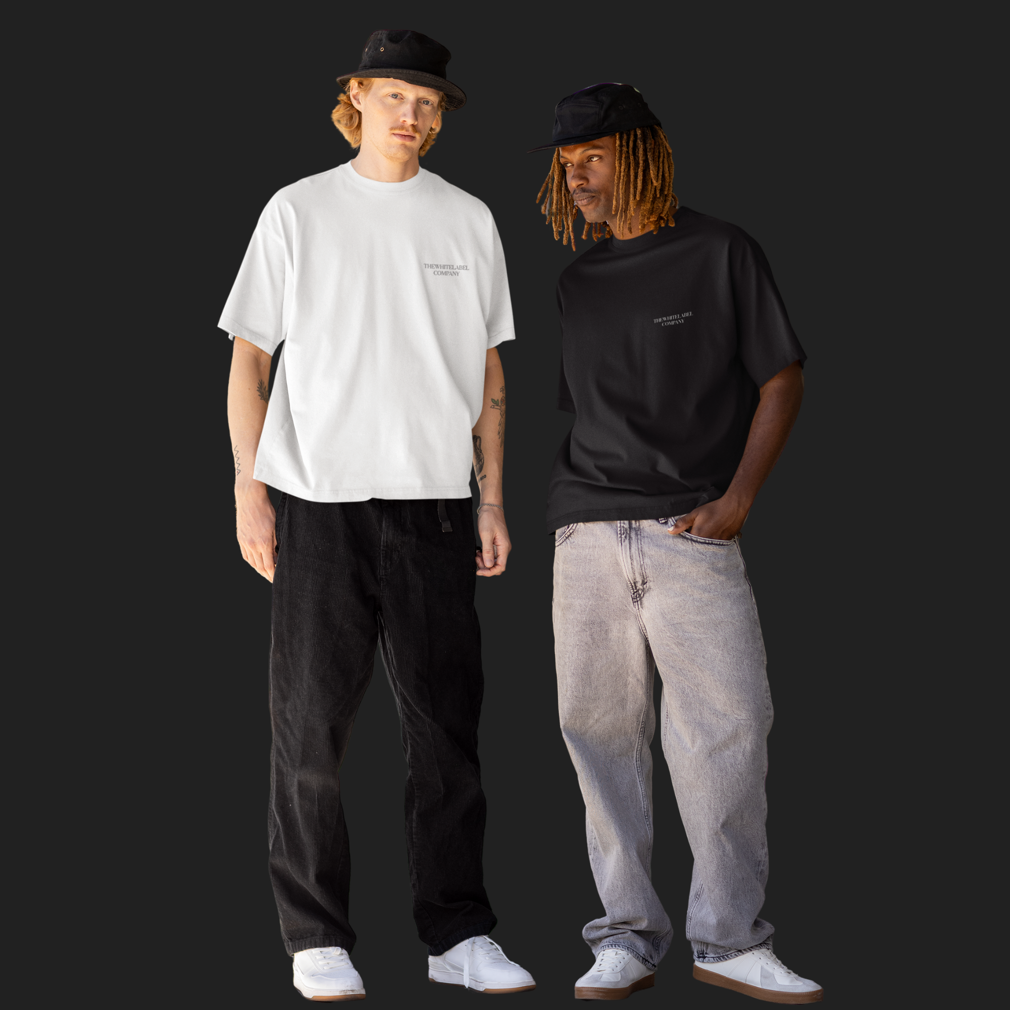 Relaxed fit 300GSM heavyweight cotton classic oversized t-shirt unisex