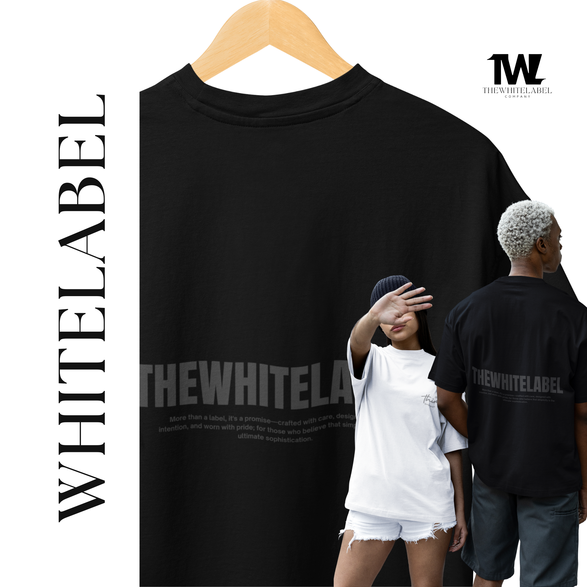 300GSM Oversize Unisex TheWhiteLabel Bestseller T-shirt