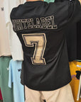 THEWHITELABEL AP01 Number 7 LIMITED EDITION Oversized Unisex T-Shirt in Black Colour
