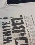 THEWHITELABEL CS03 RUGGED TBYC Logo 300Gsm Oversize Unisex T-shirt in Black and White Color